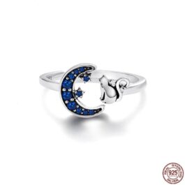 Blue Moon Cat Ring