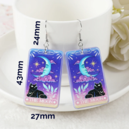 Moon Tarot Deck Earrings